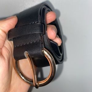 Black belt with Gold Buckle! Size S
